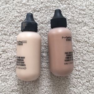 Mac face and body foundation in C1 and C7